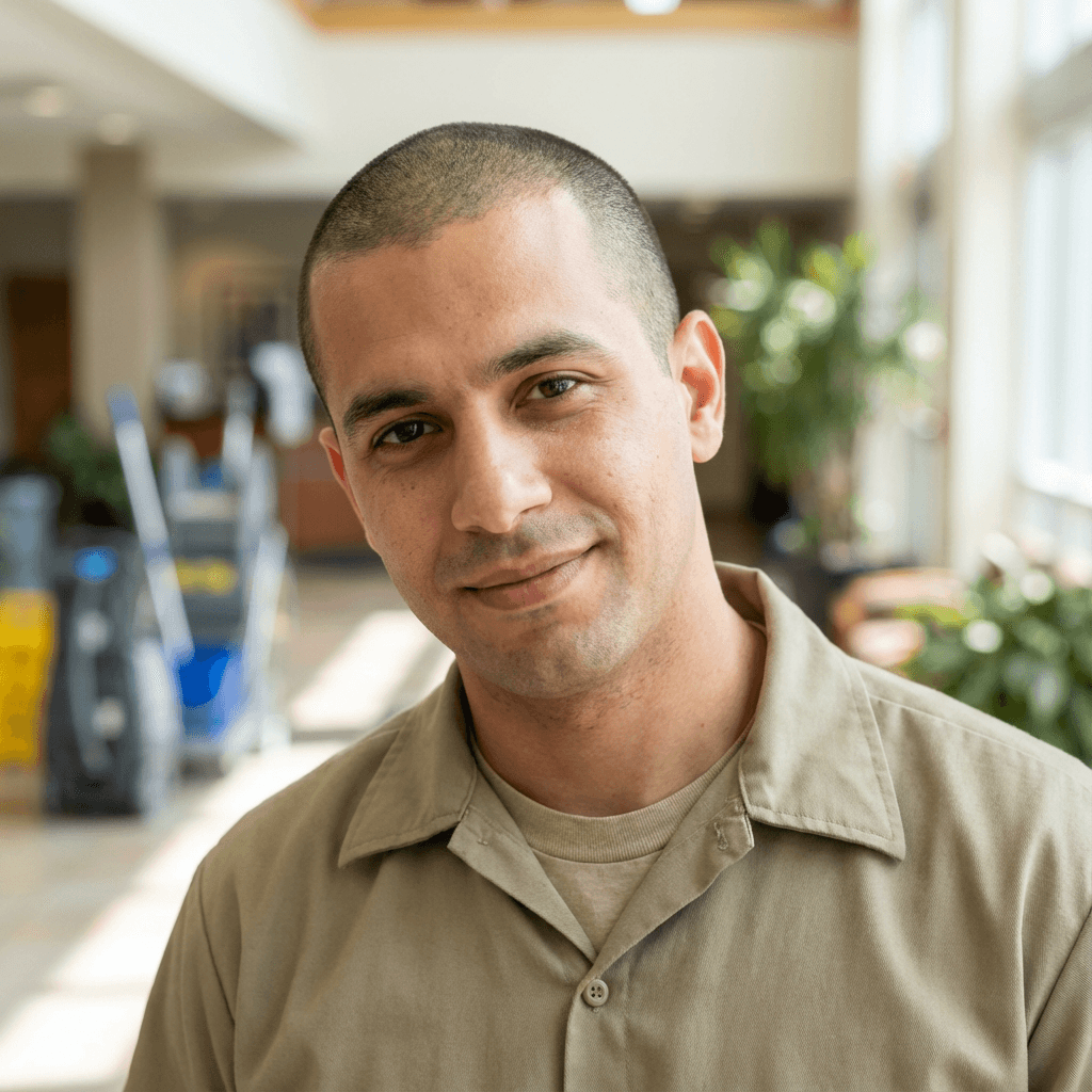 Male homeowner in his 20s, White, approachable look, casual t-shirt